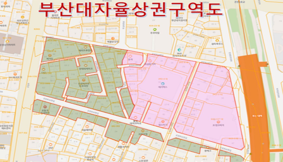 부산대자율상권구역도